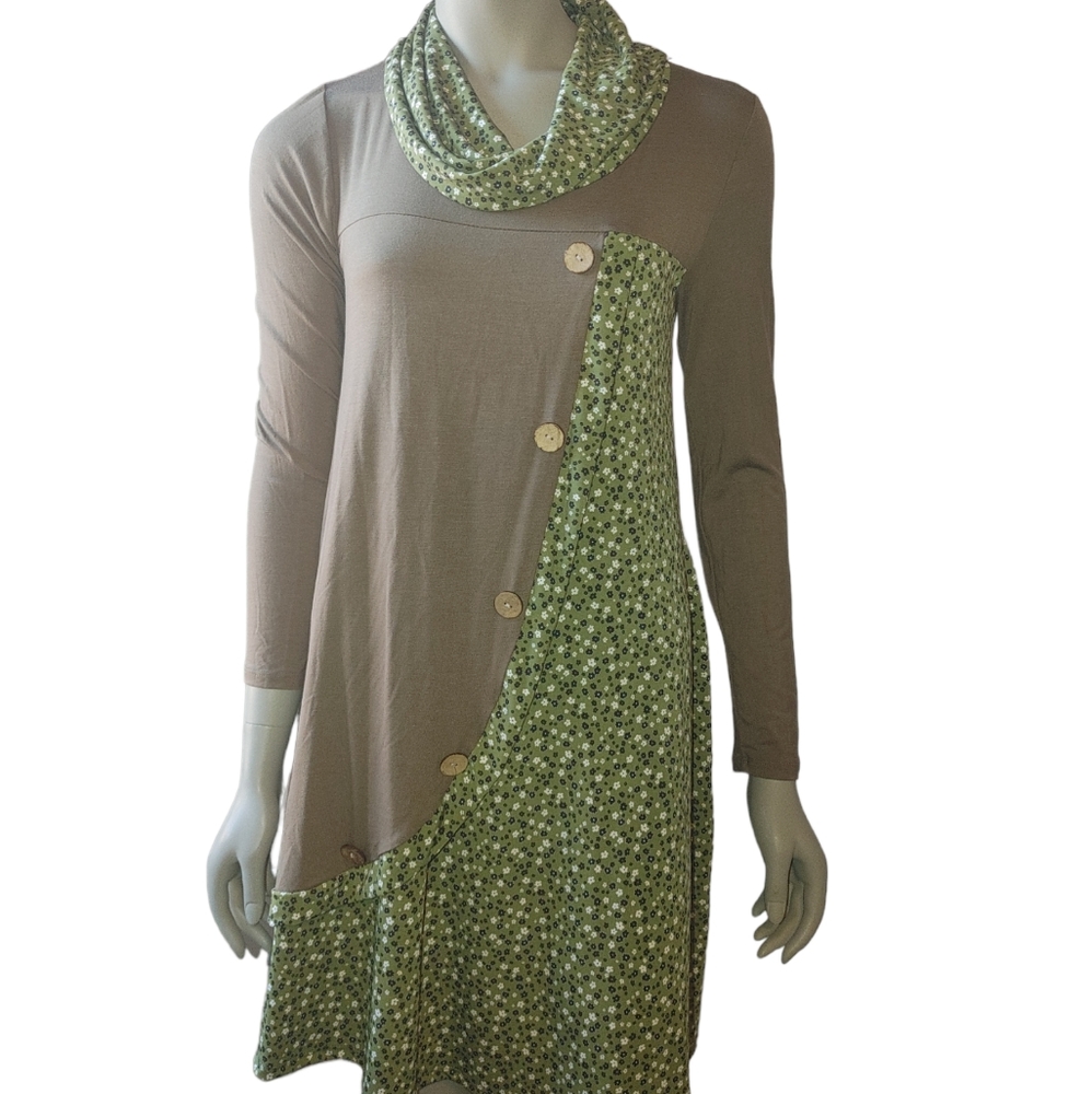 Celeste Dress Scarf and Long Sleeve Size Small